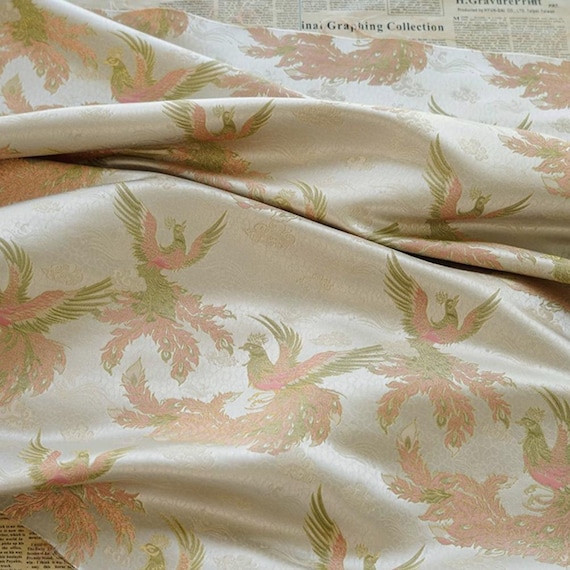 Phoenix Jacquard brocade fabric by the yard