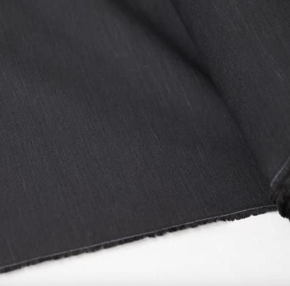 Worsted Wool Linen fabric by the yard