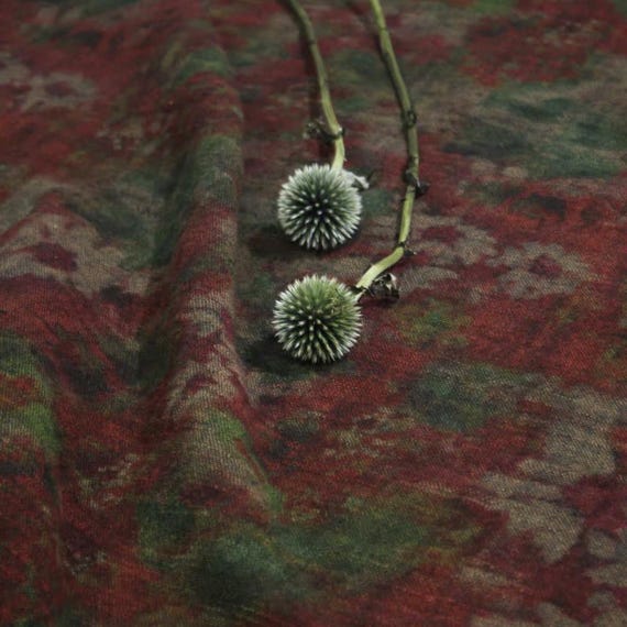 Print linen fabric by the yard