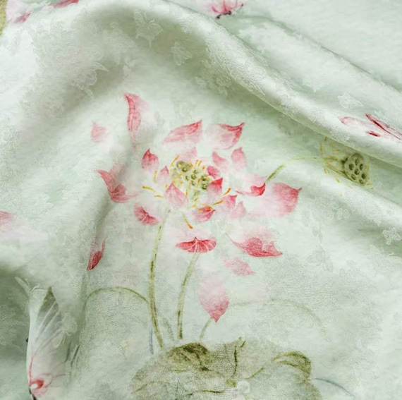 Jacquard viscose fabric by the yard