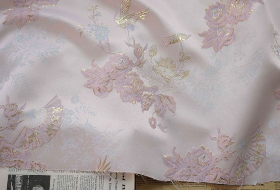 Crane Jacquard brocade fabric by the yard
