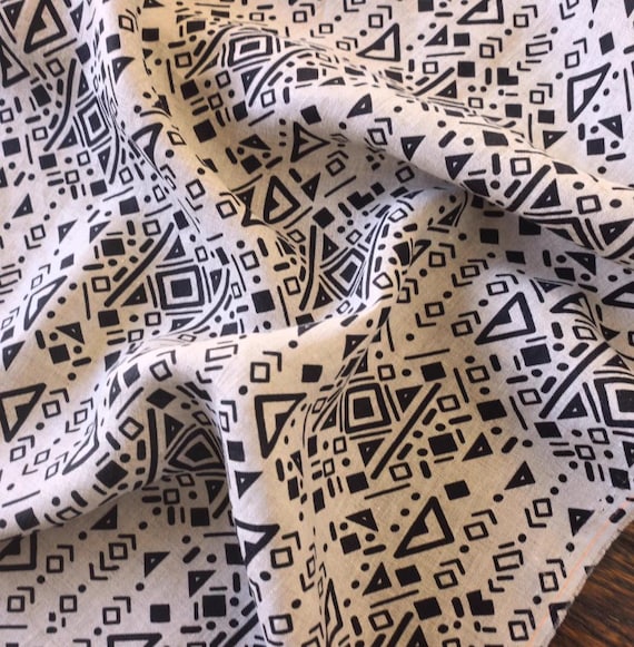 Print linen fabric by the yard
