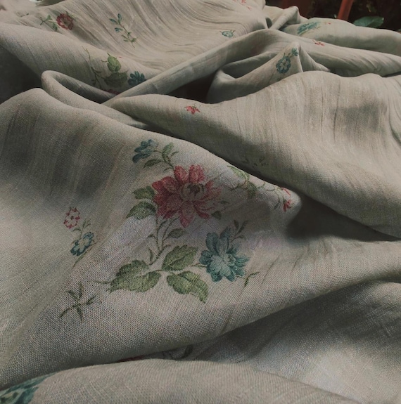 Print ramie fabric by the yard