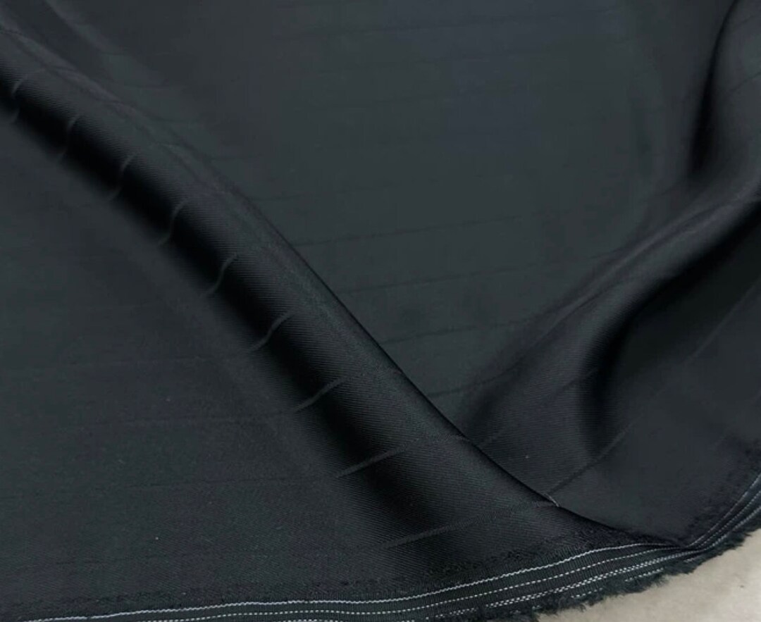 Striped Triacetate Fabric by the Yard Etsy