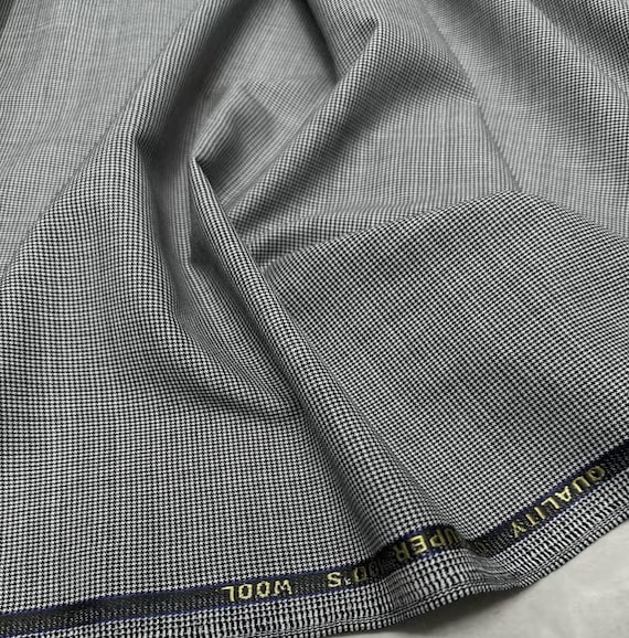 Worsted wool fabric by the yard