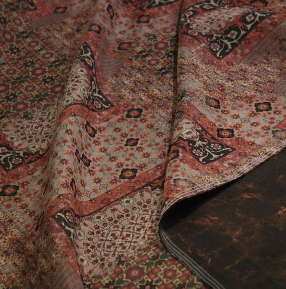 Print cupra fabric, Floral cupro fabric by the yard