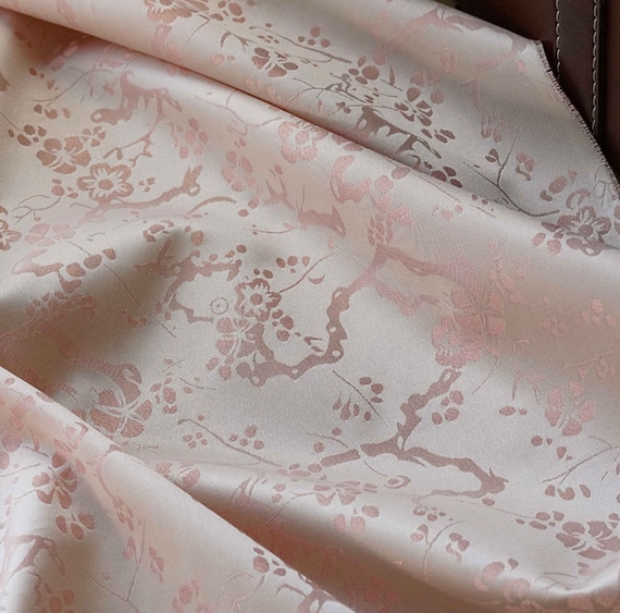 Jacquard brocade fabric by the yard