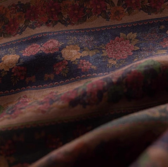 Print linen fabric by the yard