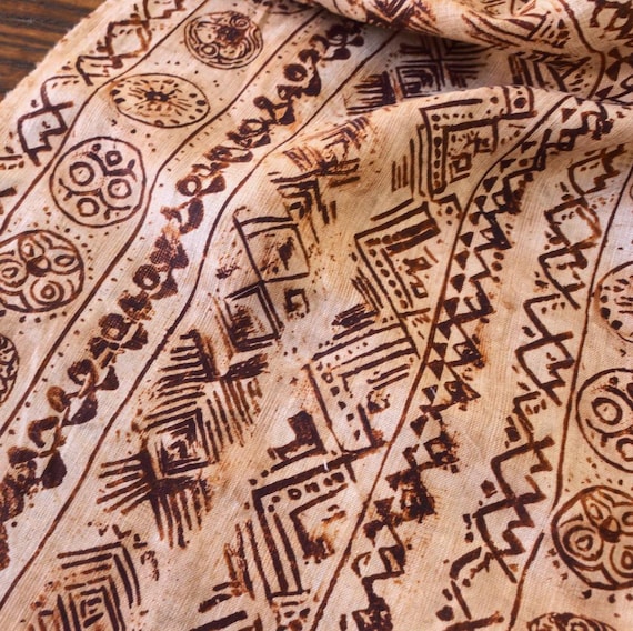 Print linen fabric by the yard