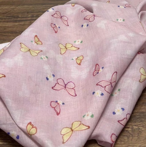 Print ramie fabric by the yard