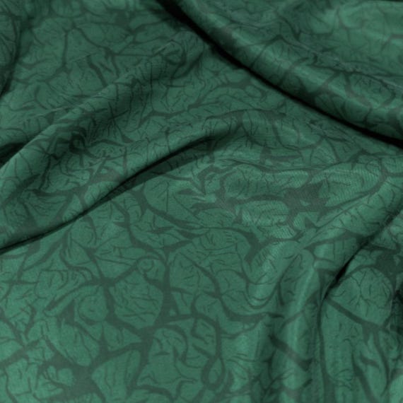 Print cupra fabric, Floral cupro fabric by the yard