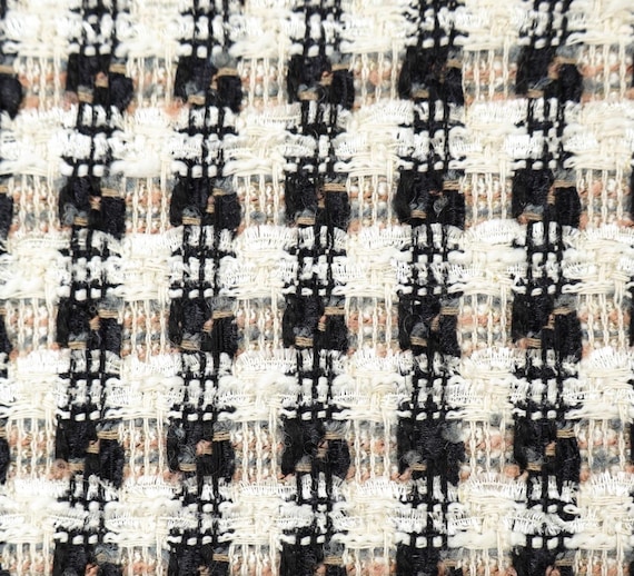 Tweed wool fabric by the yard