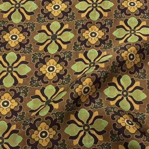 Jacquard Print Gambiered silk fabric by the yard