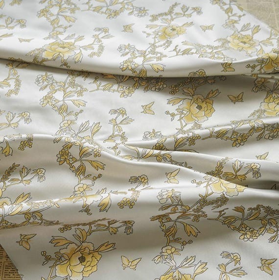 Jacquard brocade fabric by the yard