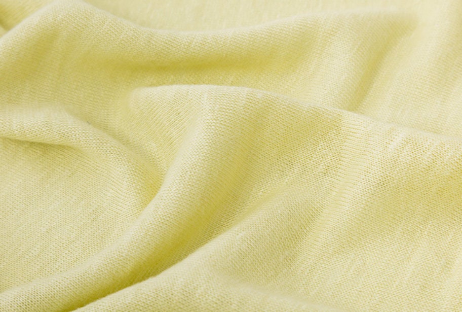 Multi color options knit linen jersey fabric by the yard Etsy