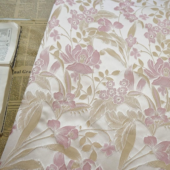 Jacquard brocade fabric by the yard