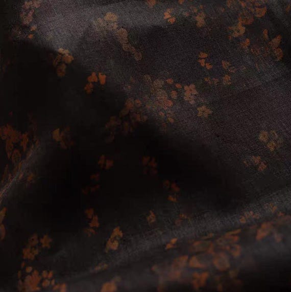 Print linen fabric by the yard