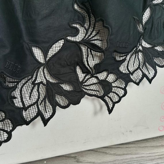 Embroidery lace fabric, Embroidery Flowers, Sold by Meter