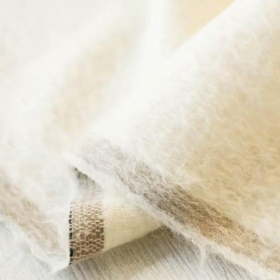 Alpaca Mohair Wool fabric by the yard