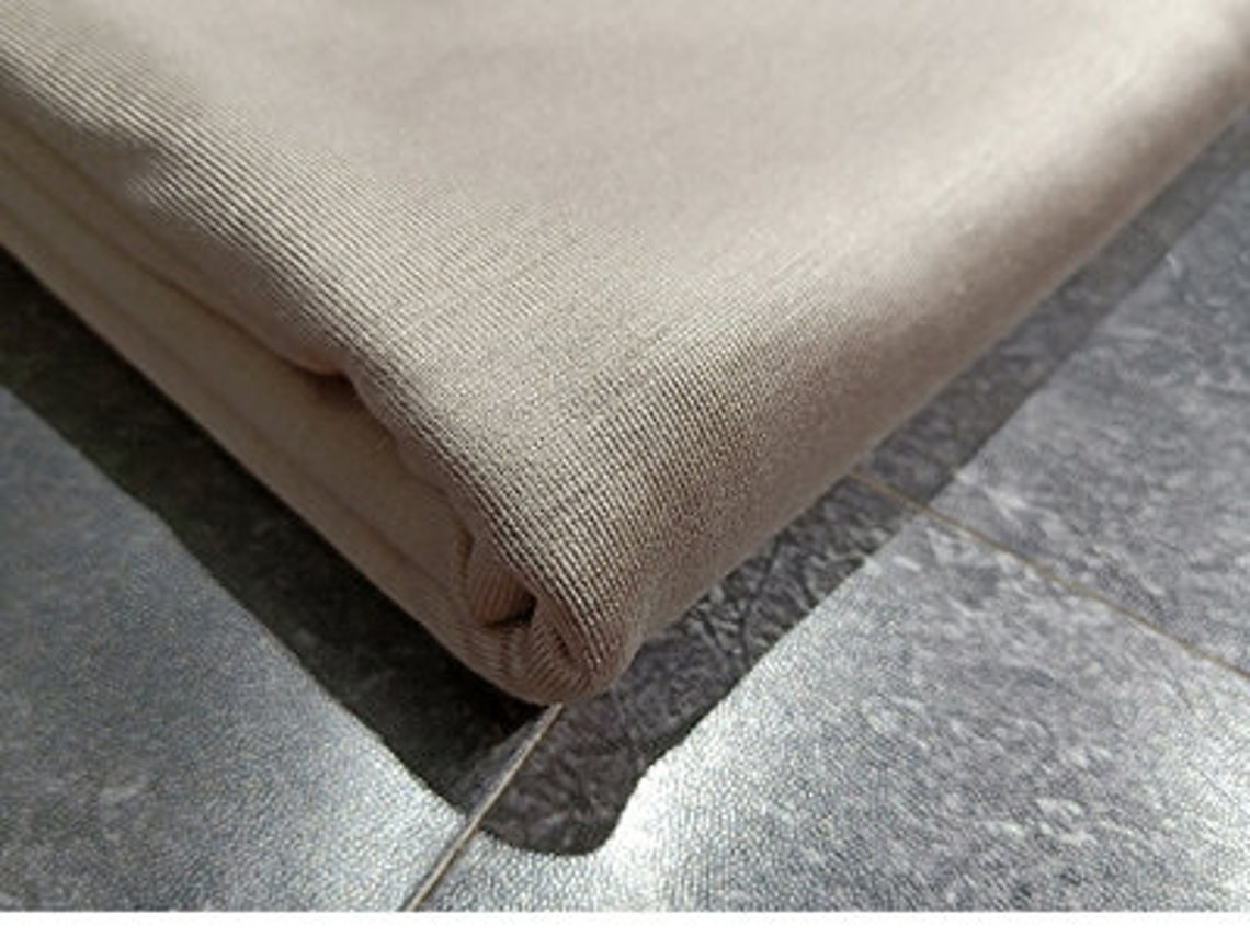 Knit silk jersey fabric by the yard Etsy