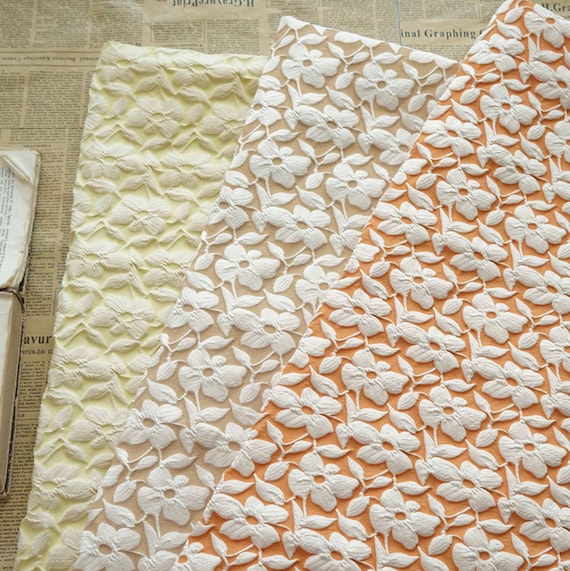 Jacquard fabric, Embossed fabric, Brocade fabric by the yard