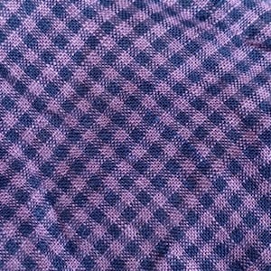 Plaid linen fabric by the yard