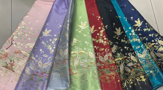 Crane Jacquard brocade fabric by the yard