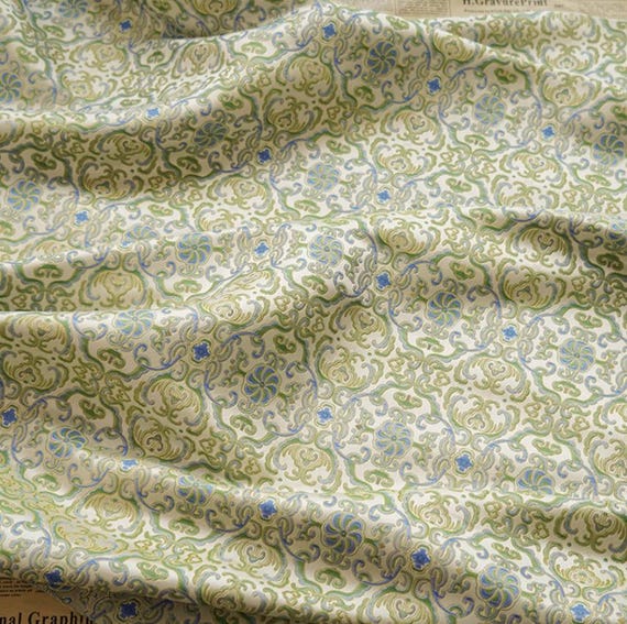Jacquard brocade fabric by the yard