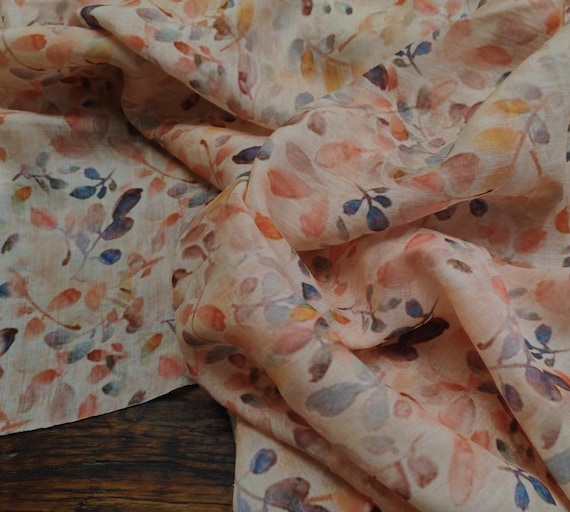 Print ramie fabric by the yard