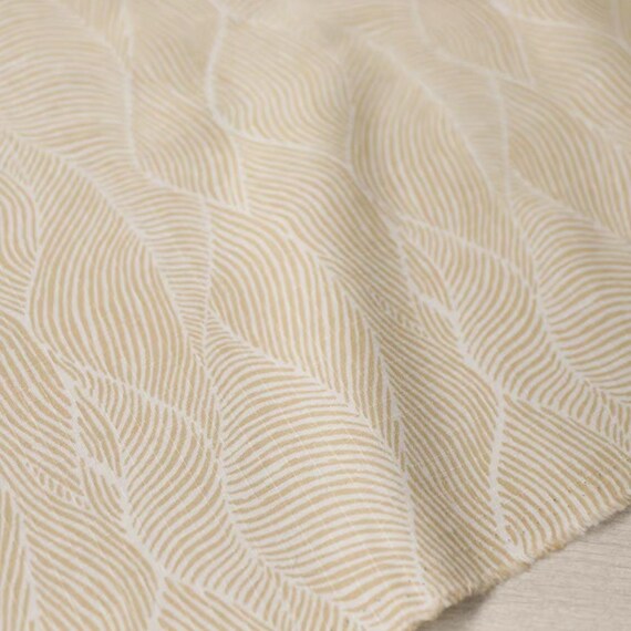 Print Linen fabric by the yard