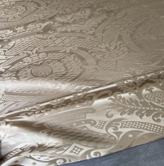 Jacquard Silk Fabric by the yard