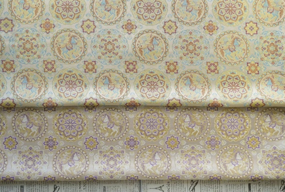 Jacquard brocade fabric by the yard