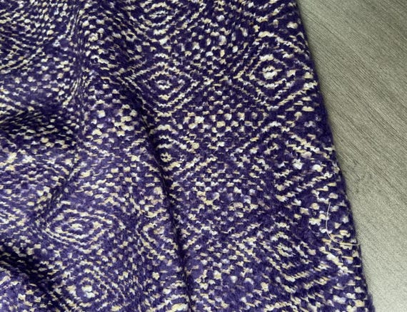 Jacquard Wool fabric by the yard