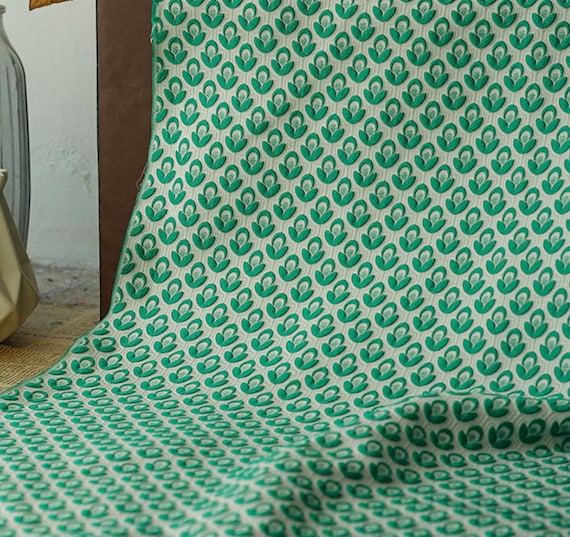 Jacquard brocade fabric by the yard
