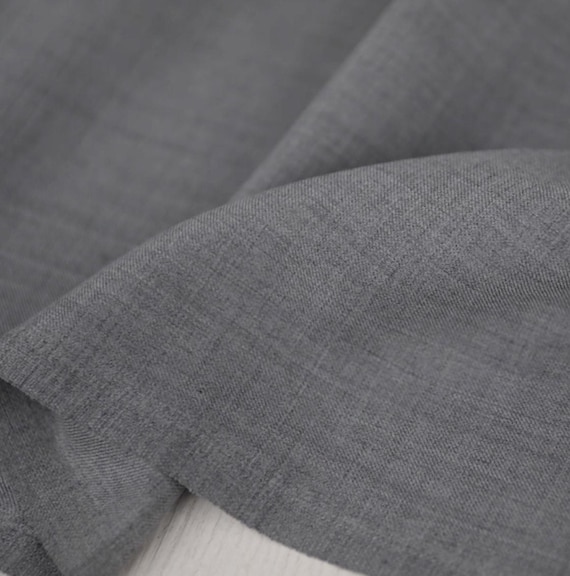 Worsted Wool fabric by the yard SUITING Fabric