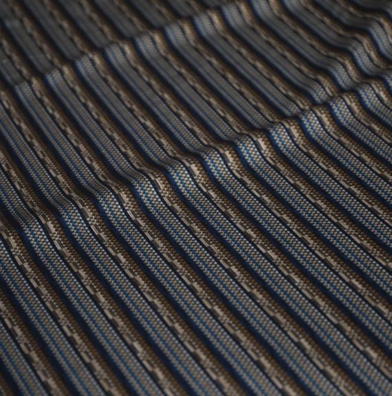 Striped cotton fabric by the yard