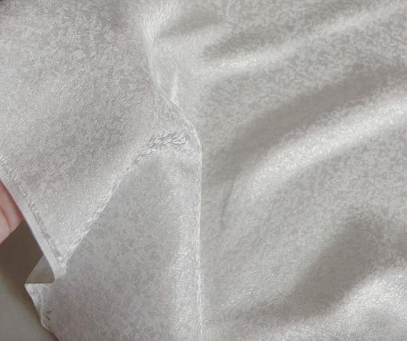 Gold Metallic Shimmery Jacquard silk fabric by the yard