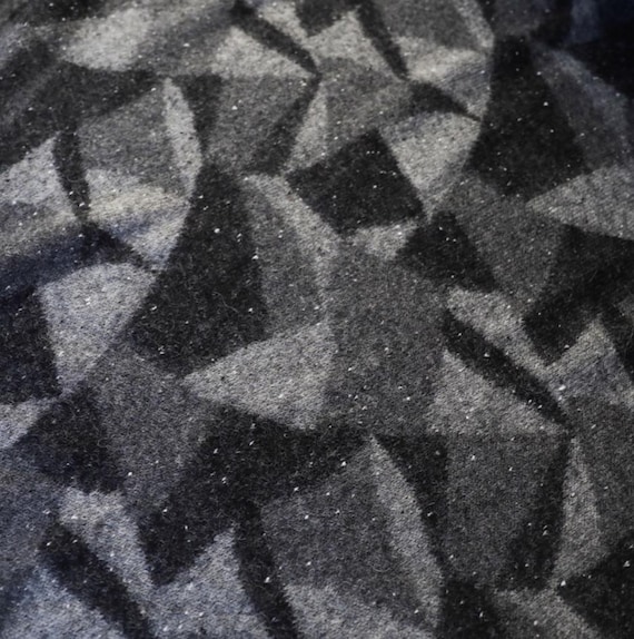 Jacquard Knit wool fabric by the yard