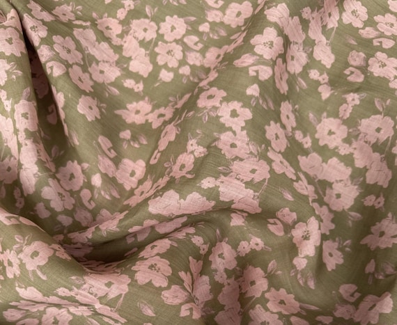 Print ramie fabric by the yard
