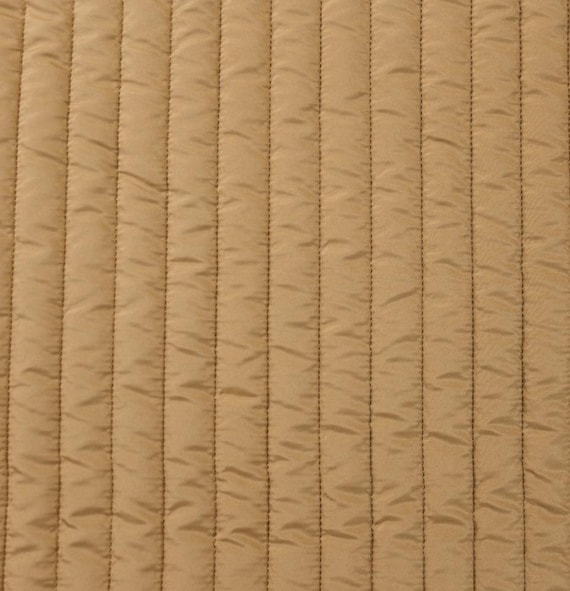 Striped quilted padded fabric by the yard Multiple Colors Available