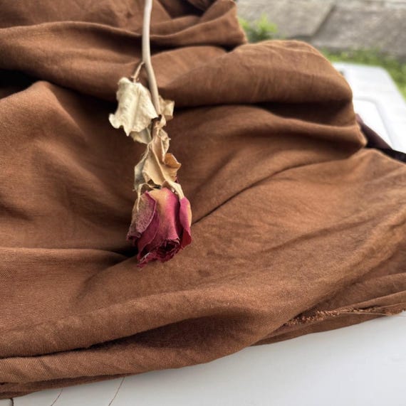 Linen viscose fabric by the yard