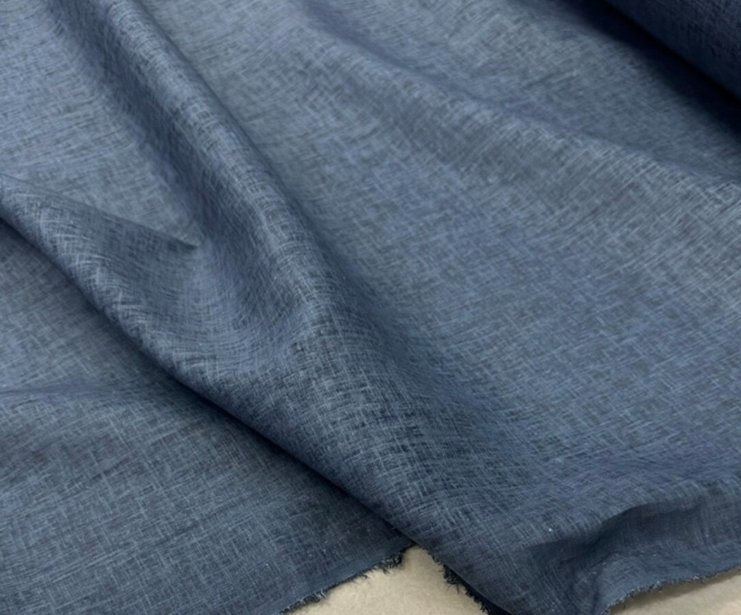 Yarn Dyed Linen Fabric by the Yard Etsy