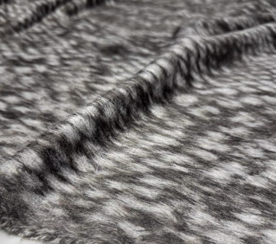 Cheetah leopard animal pattern alpaca wool fabric by the yard