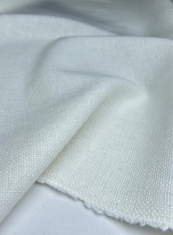 Wool linen fabric by the yard