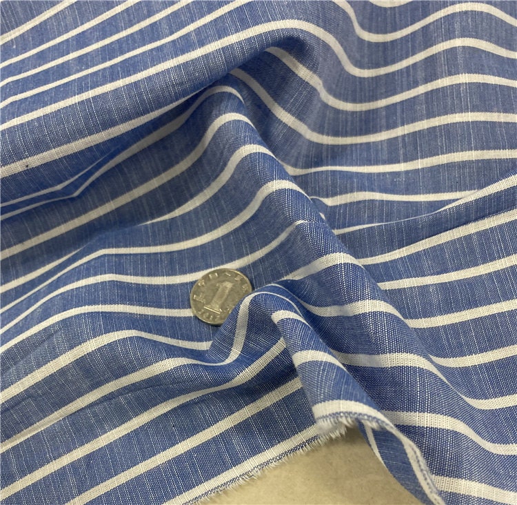 Italian fabric striped linen fabric by the yard Etsy