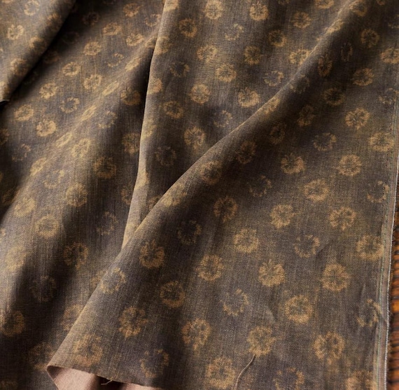 Print linen fabric by the yard