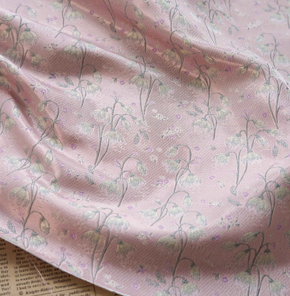 Jacquard brocade fabric by the yard