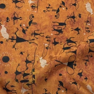 Jacquard Print Gambiered silk fabric by the yard