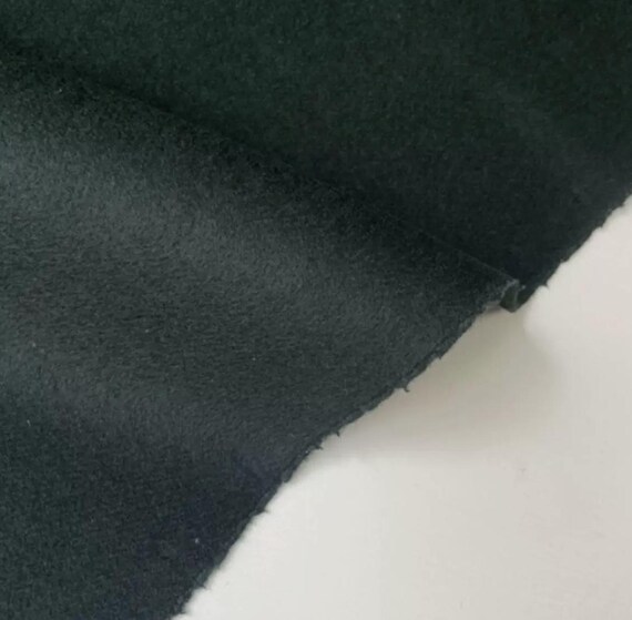 Dark Green Double Faced wool fabric, Double Sided Wool fabric by the yard