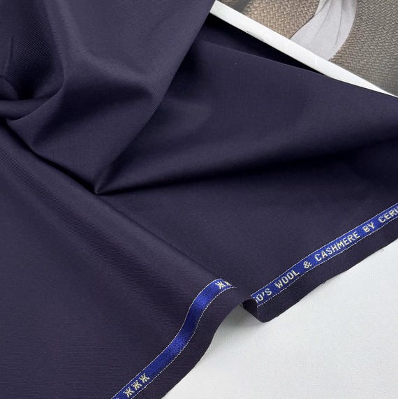 Worsted Wool fabric by the yard